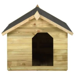 Vidaxl Caseta De Madera Para Perros 105,5 Cm X 123,5 Cm X 85 Cm -Pet Tienda 28365 22052014201054 6 caseta madera para perros color verde 1
