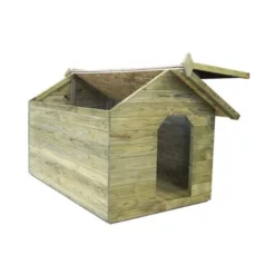 Vidaxl Caseta De Madera Para Perros 105,5 Cm X 123,5 Cm X 85 Cm -Pet Tienda 28365 22080809202297 7 vidaxl caseta madera para perros 1