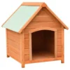 VIDAXL Caseta De Madera Para Perros Color Madera 72 Cm X 85 Cm X 82 Cm