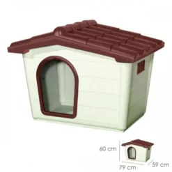 Caseta Para Perro, Color Gris 80 Cm X 56 Cm X 60 Cm