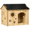 PawHut Caseta De Madera Para Perros Pequeños 69 Cm X 50 Cm X 58.5cm