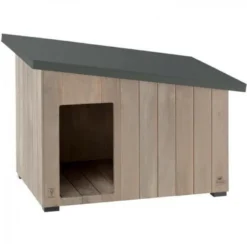 Ferplast Argo Caseta De Madera Gris Para Perros 52 Cm X 69 Cm X 54 Cm