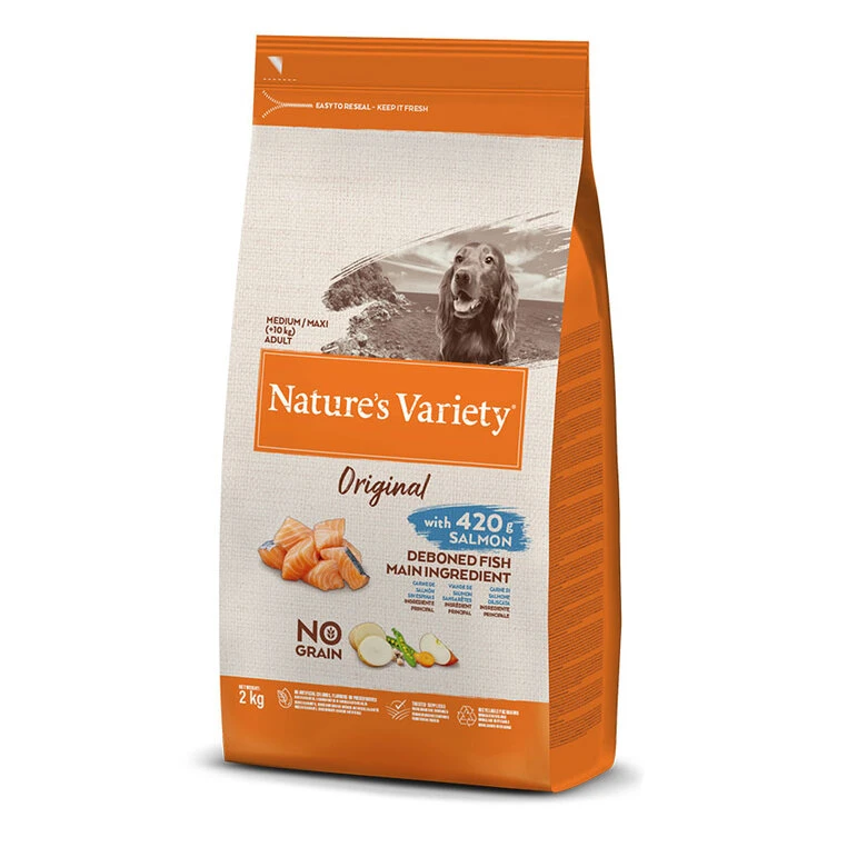 Nature's Variety Adult Medium Original Salmón Pienso Para Perros 1 Nature's Variety Adult Medium Original Salmón Pienso Para Perros