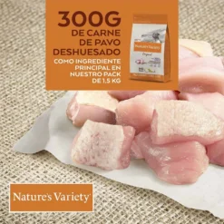 Nature's Variety Adult Mini Original Pavo Pienso Para Perros -Pet Tienda pienso perro natures variety original sin cereales mini adult pavo NTV927165 M203
