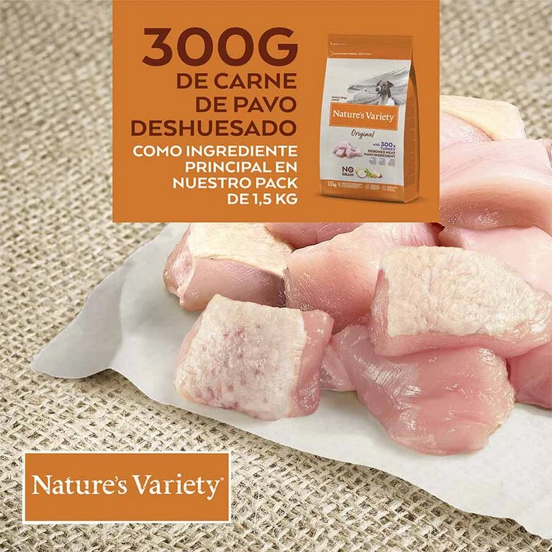 Nature's Variety Adult Mini Original Pavo Pienso Para Perros - Imagen 4