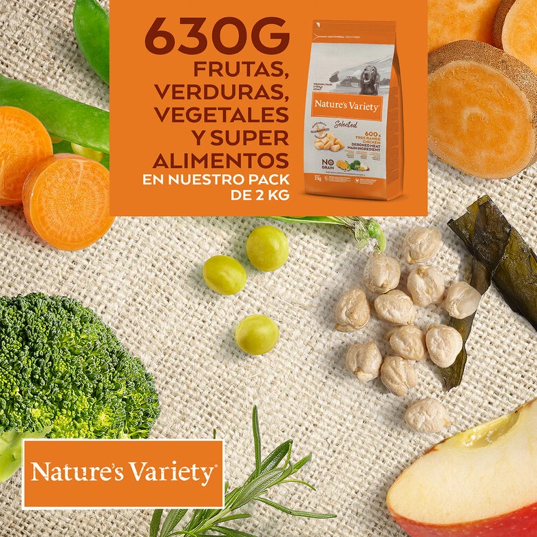 Nature's Variety Adult Medium Selected Pollo Pienso Para Perros 6 Nature's Variety Adult Medium Selected Pollo Pienso Para Perros - Imagen 6