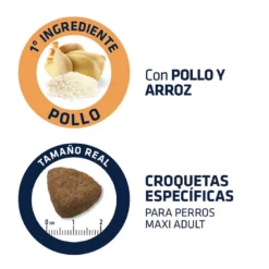 Affinity Advance Maxi Adult Active Defense Pollo Y Arroz Pienso Para Perros -Pet Tienda pienso perros affinity advance adult maxi tamano croqueta ADV500316 M