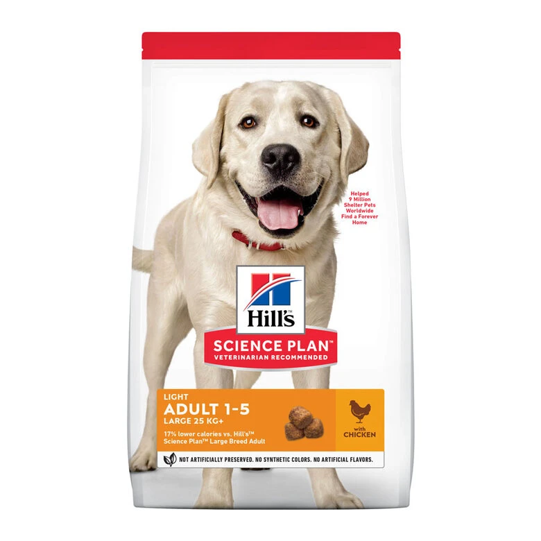 Hill's Science Plan Light Adult Pollo Pienso Para Perros 2 Hill's Science Plan Light Adult Pollo Pienso Para Perros - Imagen 2