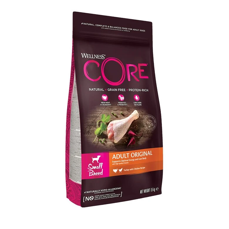 Wellness Core Adult Small Original Pavo Y Pollo Pienso Para Perros