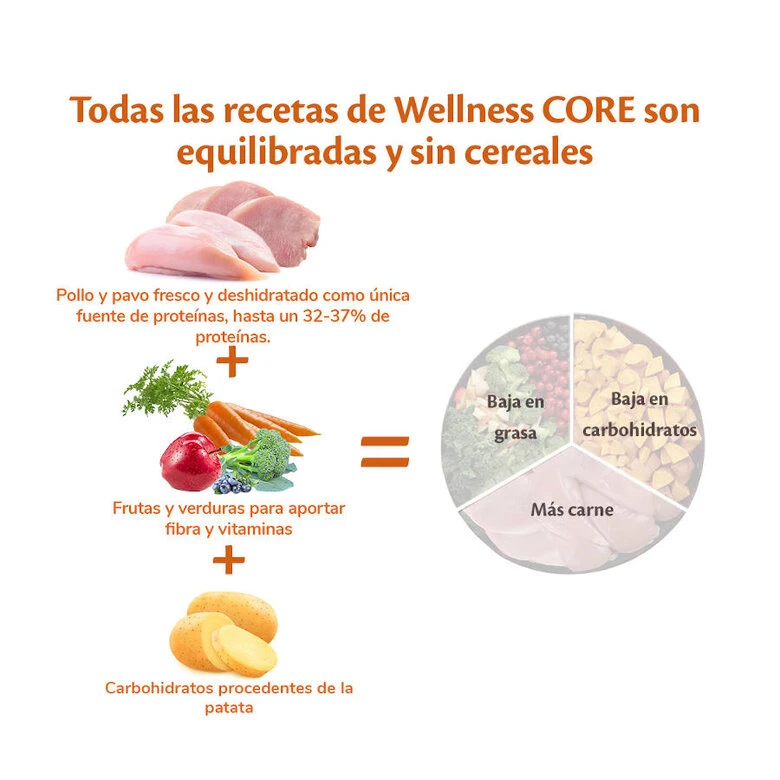 Wellness Core Adult Small Original Pavo Y Pollo Pienso Para Perros - Imagen 4