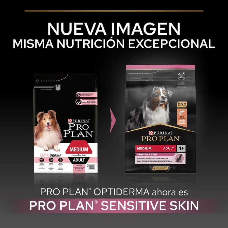 Purina Pro Plan Adult Medium Sensitive Skin Salmón Pienso Para Perros - Imagen 2