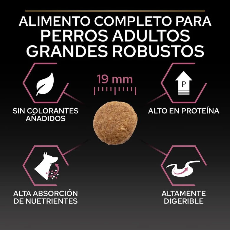 Purina Pro Plan Adult Large Robust Salmón Pienso Para Perros Piel Sensible - Imagen 7