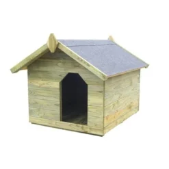 Vidaxl Caseta De Madera Para Perros 105,5 Cm X 123,5 Cm X 85 Cm